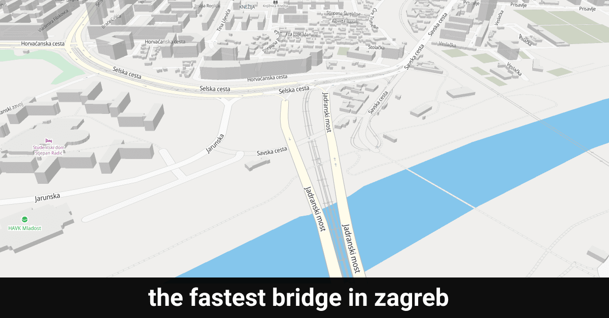 The fastest bridge in Zagreb - Spring 2021