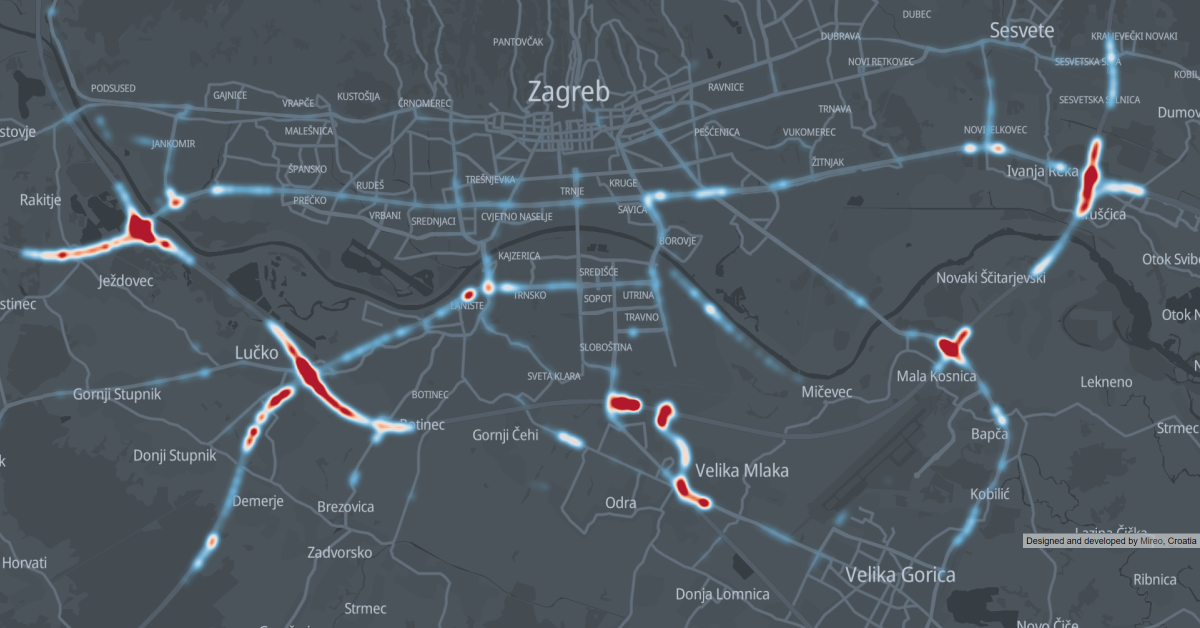 Zagreb speeding hotspots detection using connected cars data